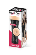 Masturbateur anus vibrant avec télécommande Real Cup