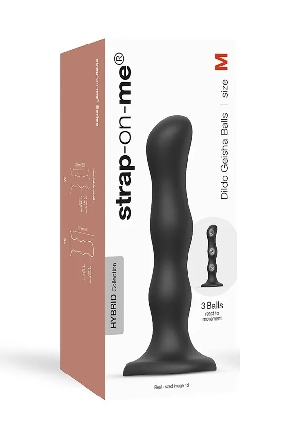 Dildo Geisha Balls taille M couleur noir