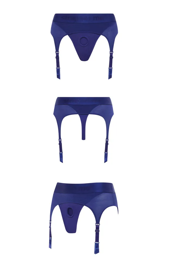 Culotte Harnais Rebel couleur bleu de Strap On