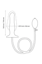 Gode anal gonflable, Strap-On-Me Inflatable Dido Plug