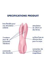 Satisfyer Threesome 1, stimulateur de clitoris et de grandes lèvres