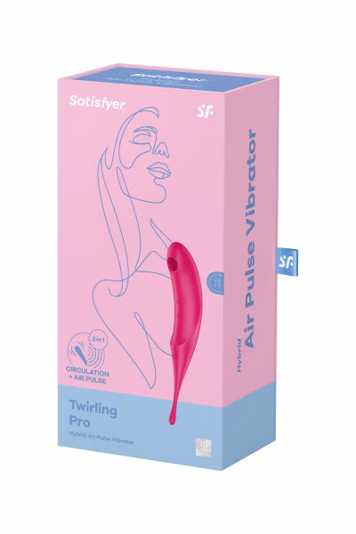Stimulateur 2 en 1 Twirling Pro rose de Satisfyer
