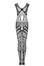 Combinaison en maille ouverte noire