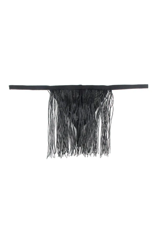 String homme en résilles et franges de Paris Hollywood