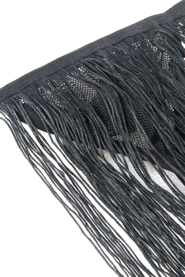 String homme en résilles et franges de Paris Hollywood