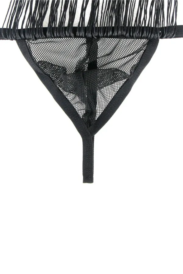 String homme en résilles et franges de Paris Hollywood