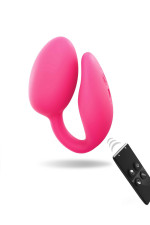 Wonderlove, œuf vibrant avec double stimulation et télécommandé
