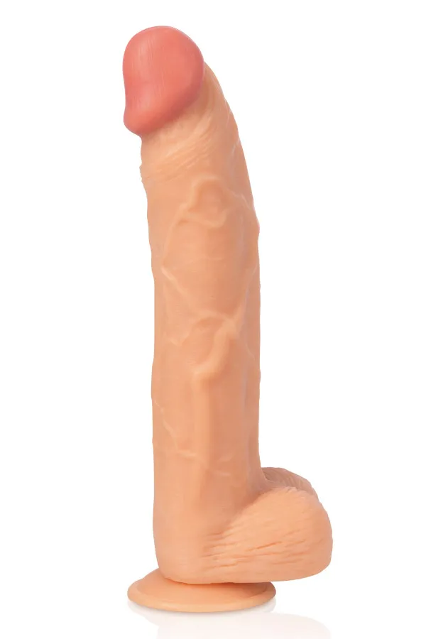 Gode réaliste géant noir : sextoys de 34.5cm