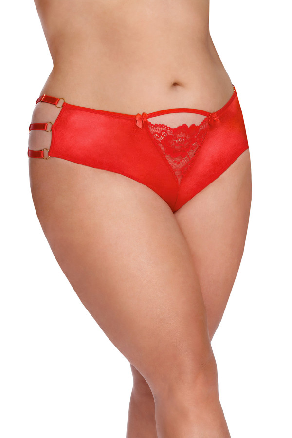 Ensemble 2 pièces top et tanga rouge grande taille Delphine de la marque Anaïs