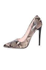 Escarpins serpent de 12 cm