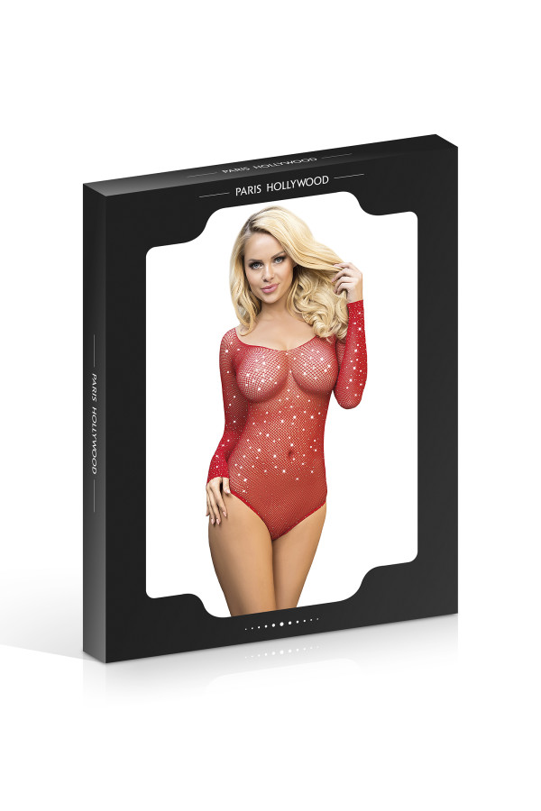Body résille avec strass