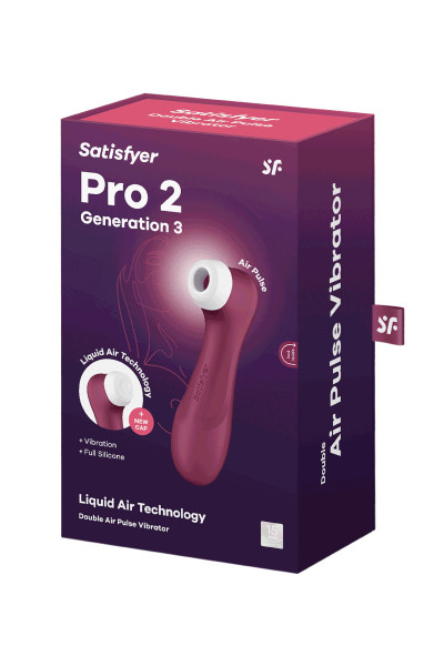 Stimulateur de clitoris technologie Liquid Air Satisfyer Pro 2 Generation 3