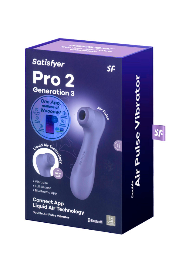 Satisfyer Pro 2 Generation 3, stimulateur de clitoris technologie Liquid Air connecté