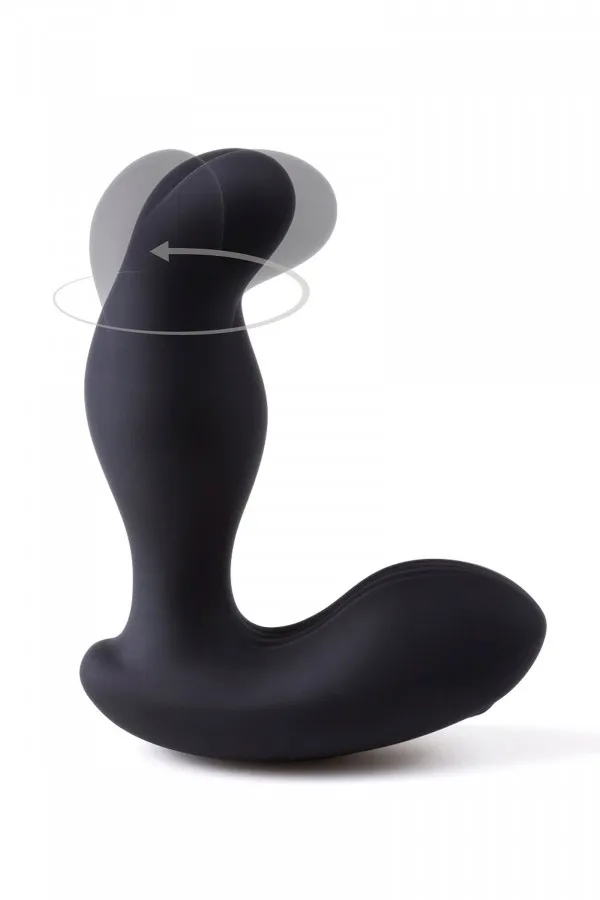 Stimulateur de prostate rotatif USB avec télécommande