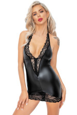 Robe dos nu effet latex