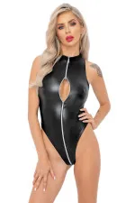 Body effet latex avec zip 