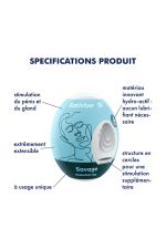 Satisfyer Egg Savage, masturbateur hydro actif