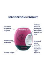 Satisfyer Egg Bubble, masturbateur hydro actif