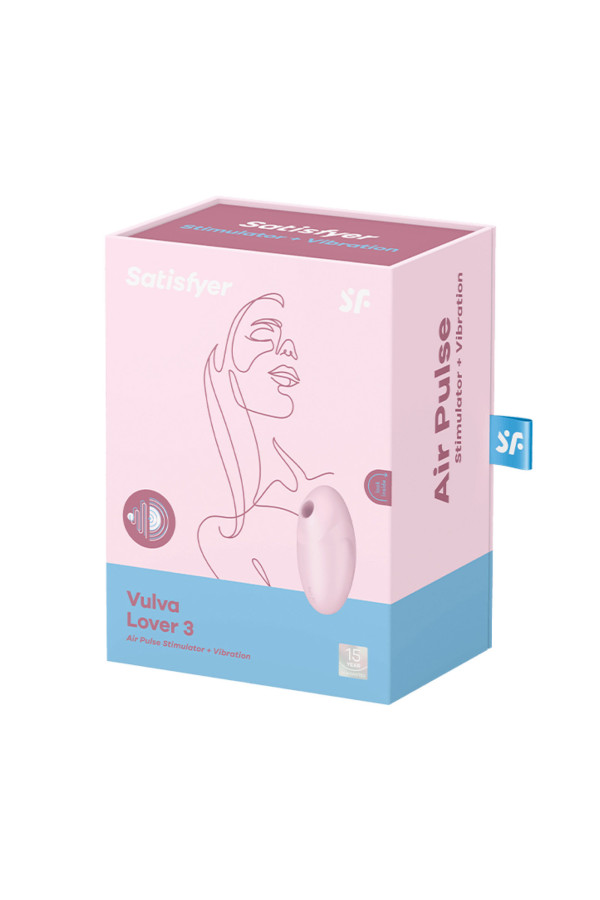 Stimulateur clitoridien Vulva Lover 3 Rose de Satisfyer