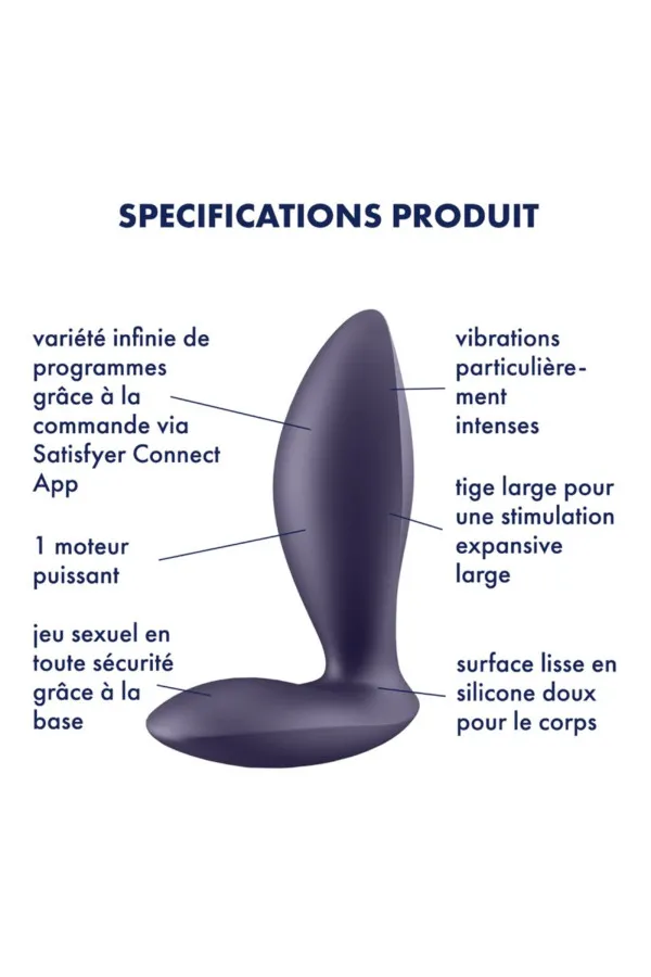 Plug vibrant connecté Power Plug de Satisfyer