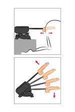 Sex-machine avec 2 godemichets et masturbateur