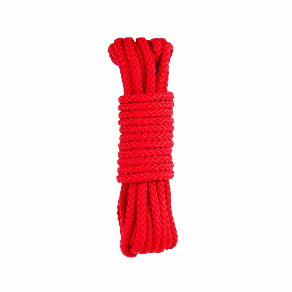 Corde bondage rigide noire de 5 mètres de Sweet Caress