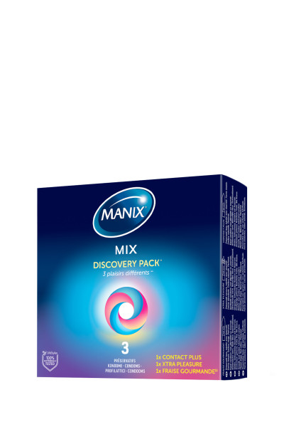 Assortiment de 3 préservatifs Manix Mix Discovery Pack