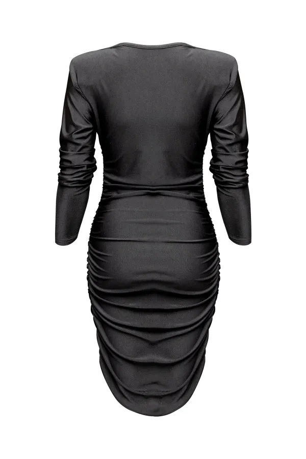 Robe courte effet drapé signé Richard Fhal