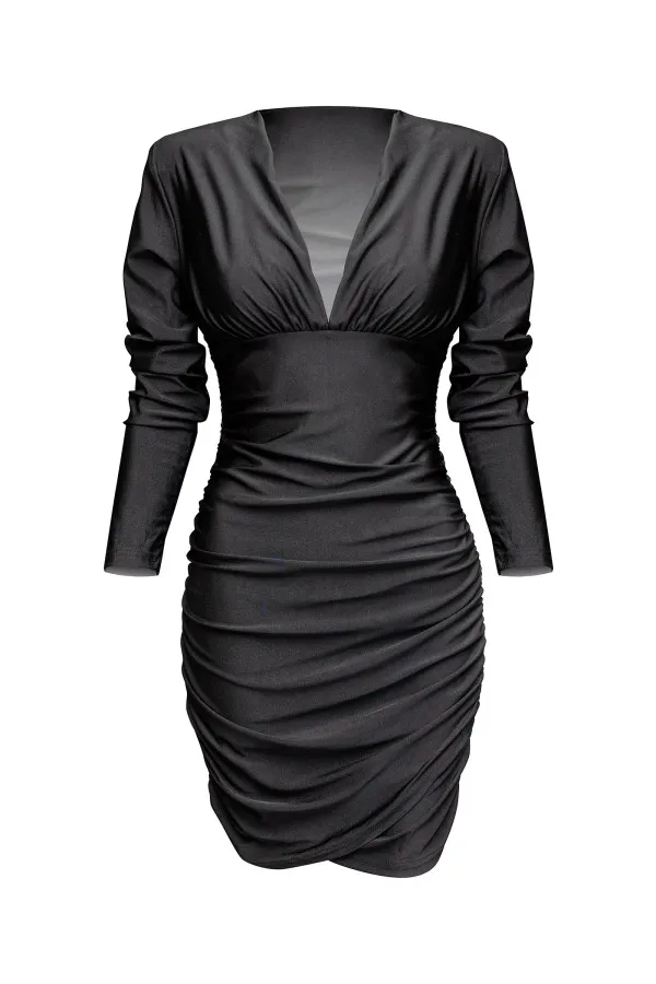 Robe courte effet drapé signé Richard Fhal