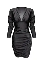 Robe courte effet drapé