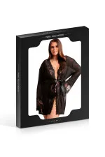 Déshabillé transparent dos ouvert et string 