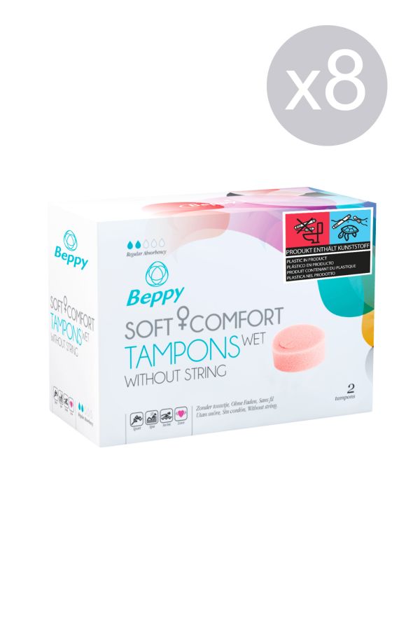8 tampons féminins Beppy Wet