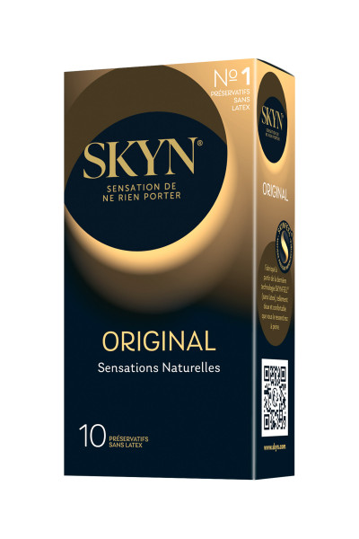 10 préservatifs sans latex Skyn Original