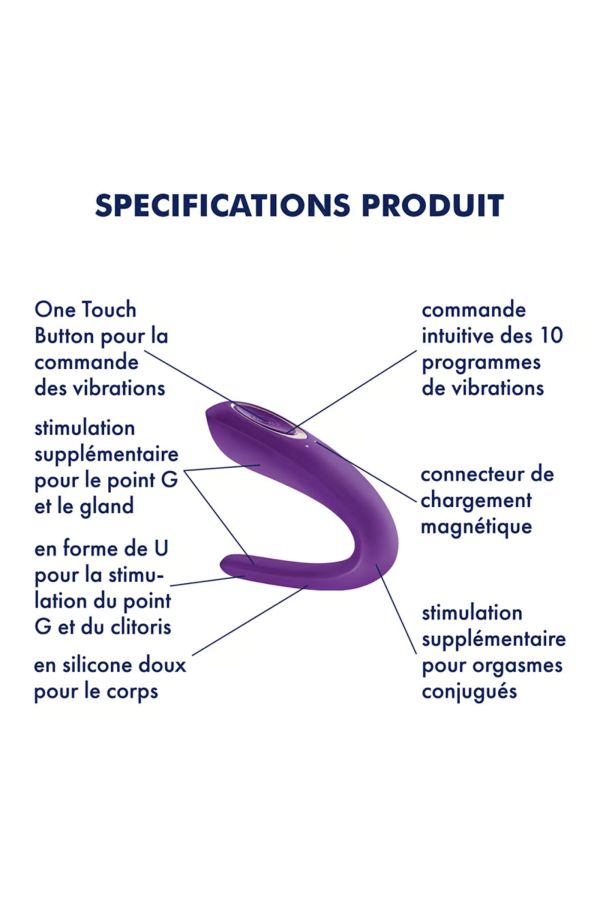 Satisfyer Double Classic, vibromasseur pour couple