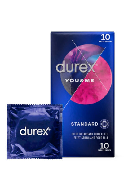 10 préservatifs pour couple Durex You & Me