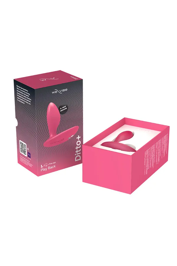 Plug vibrant connecté Ditto + Satin Noir de WeVibe