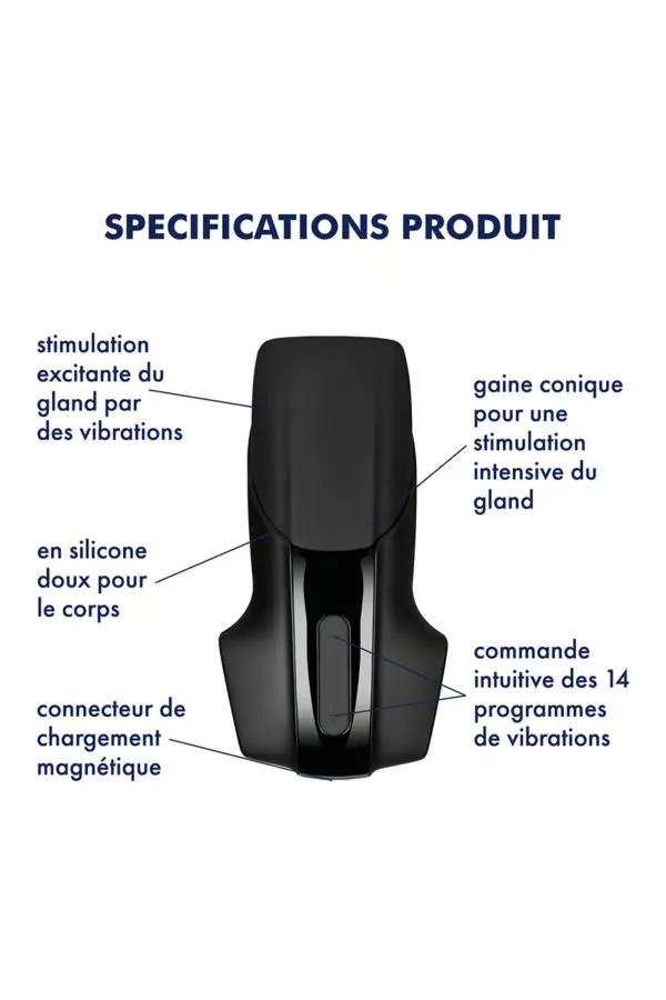 Masturbateur de gland Satisfyer Men Vibration