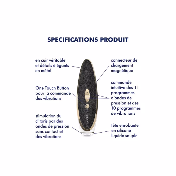 Stimulateur de clitoris par ondes de pression Satisfyer Luxury Haute Couture