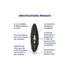 Stimulateur de clitoris par ondes de pression Satisfyer Luxury Haute Couture