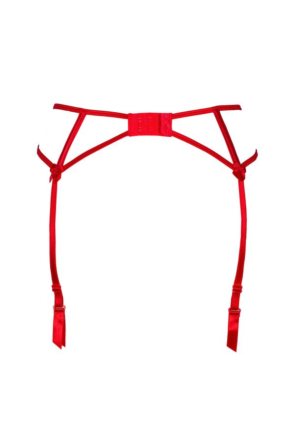 Porte-jarretelles broderie florale