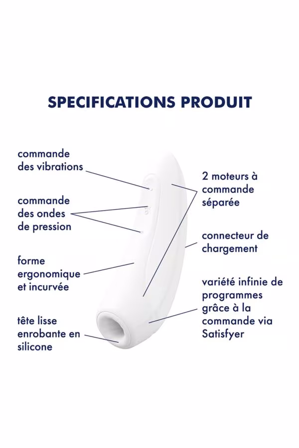 Stimulateur air pulsé connecté Satisfyer Curvy 1+