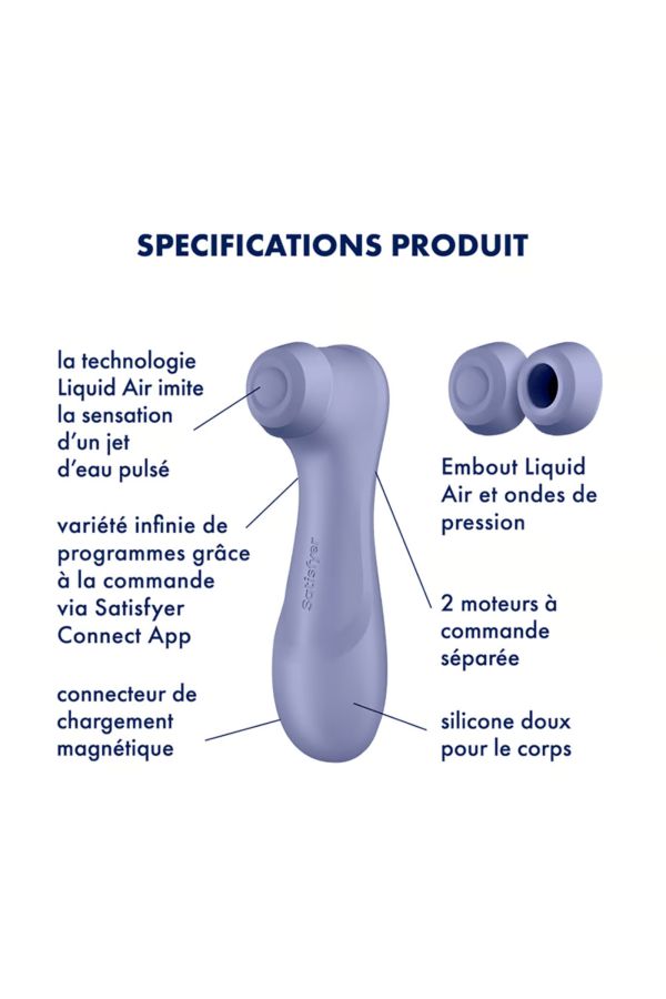 Satisfyer Pro 2 Generation 3, stimulateur de clitoris technologie Liquid Air connecté