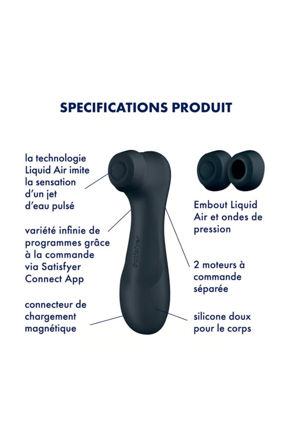 Satisfyer Pro 2 Generation 3, stimulateur de clitoris technologie Liquid Air connecté