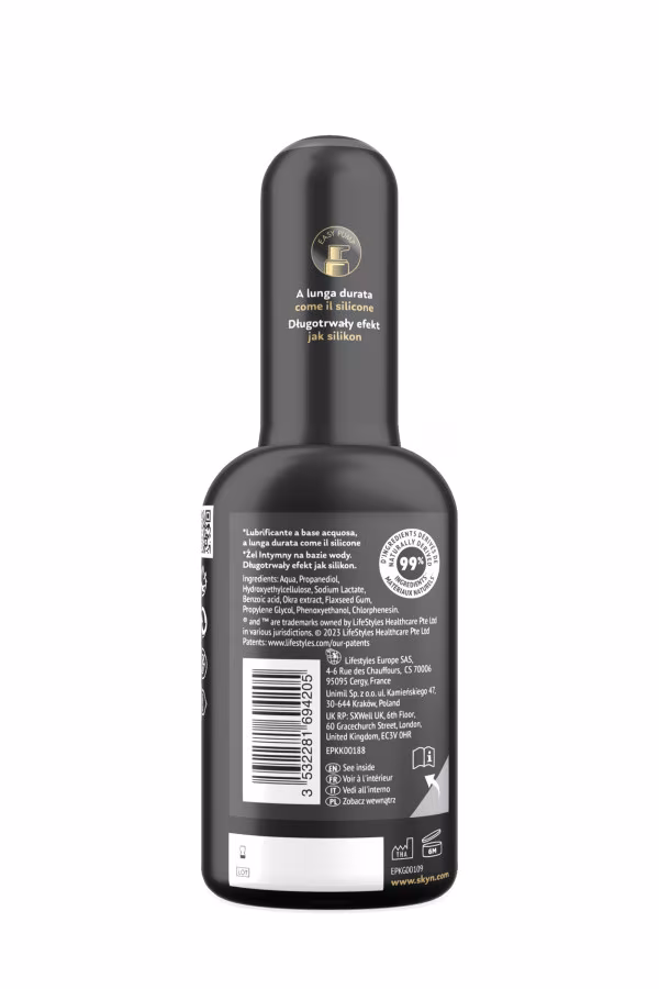 Lubrifiant à base d'eau Naturally Endless par Skyn - 80ml