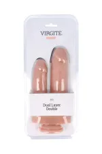 Virgite R30, double gode ventouse réaliste