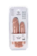 Virgite R30, double gode ventouse réaliste