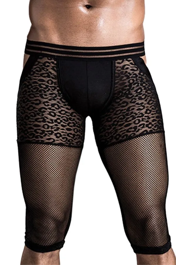 Jock Short en résilles léopard