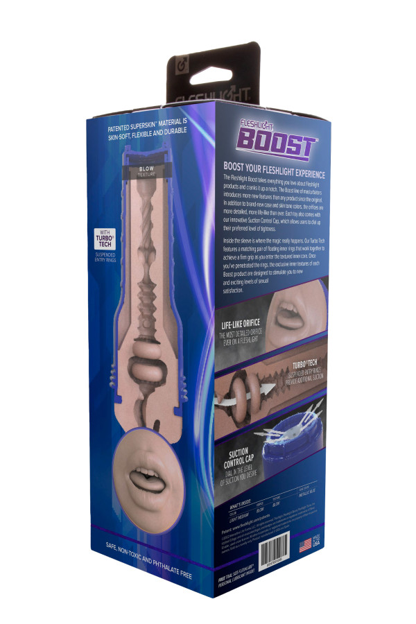 Fleshlight Boost Blow, masturbateur bouche réaliste