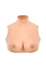 Buste faux seins à col monté bonnet C