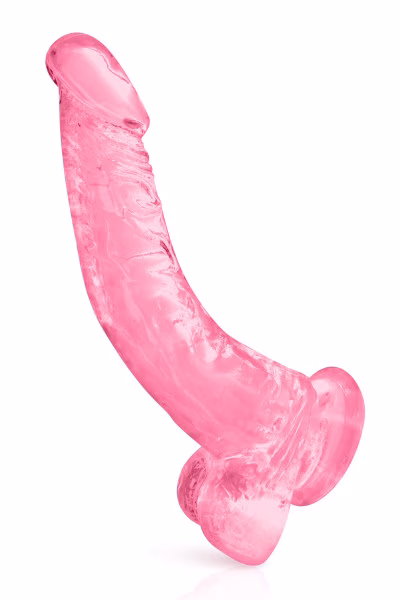 Gode long et fin avec ventouse